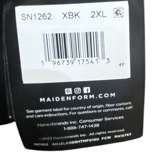 Maidenform Multiway Wireless Black Bra 2XL, NWT - Picture 7 of 9